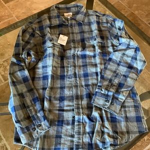 Mens NWT Sonoma Longsleeve Buttondown Size Large Multi Plaid